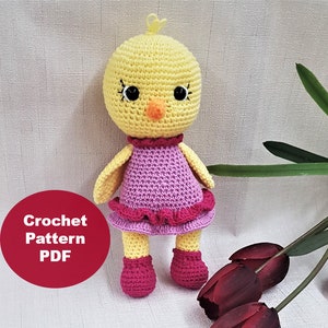 Chick crochet pattern-pdf Crochet Pattern - Instant Download-Chick crochet-Crochet pattern-Amigurumi-Chick
