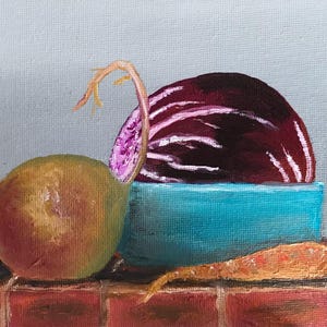 Original oil painting, signed  13&quot;x 11&quot;  EARLY HARVEST