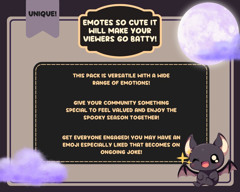 Cute Bat Emojis / Great for Discord and Twitch / Spooky Etsy Canada