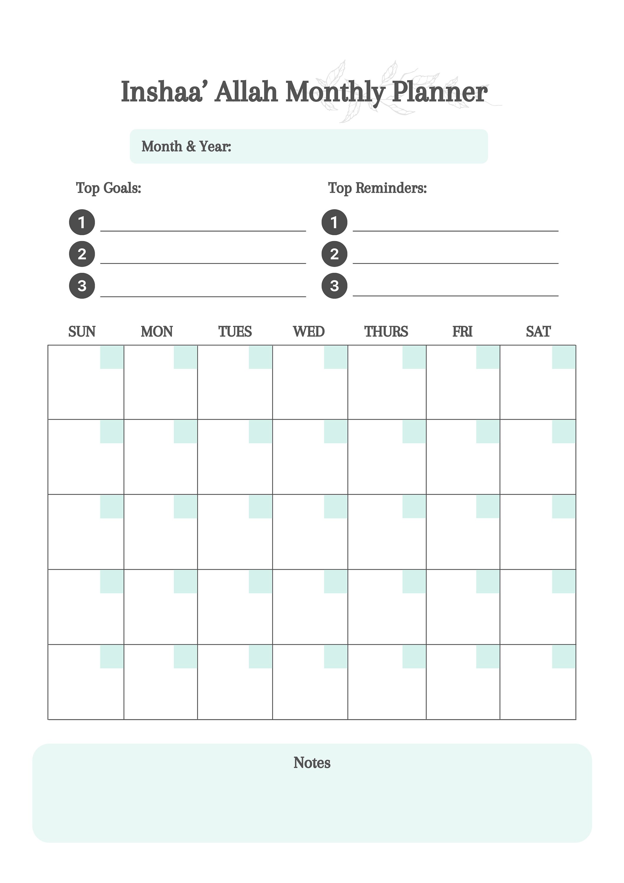 day weekly undated monthly planner bundle printables a4 etsy