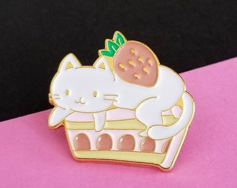 Cat Pin, Gift for Cat Lover, Gift for Her, Enamel Pin Cat, Cat Gifts