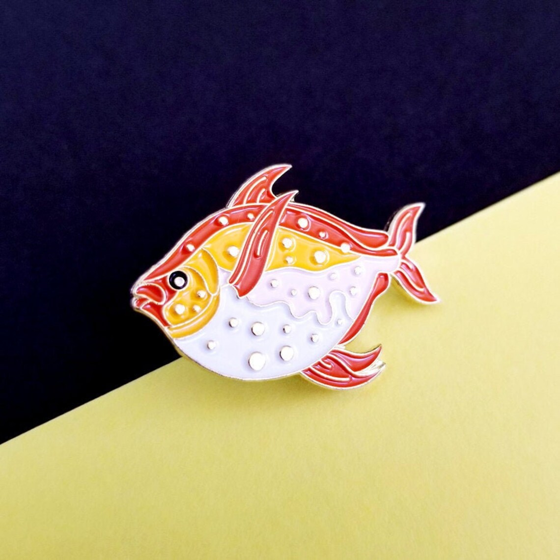 Moon Fish Enamel Pins Cute Fish Lapel Pins Opah Moon Fish Etsy
