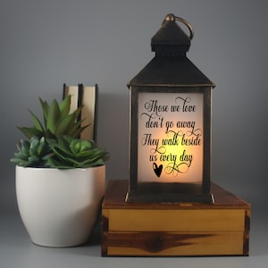 Memorial lantern, remembrance gift, memorial gift for loss of father, loss of mother, bereavement gift, personalized memorial candle