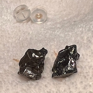 Campo del Cielo Meteorite 18KYG Studs/Earrings