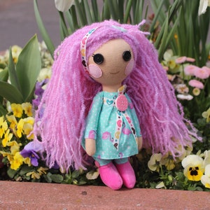 Handmade Fabric Art Doll: Unique Collector Gift, Home Decor