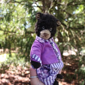 Vintage Teddy bear The Plushies Bear Collectible toy Stuffed Animals Cute handmade Personalized Gift toy for mom Gift for her