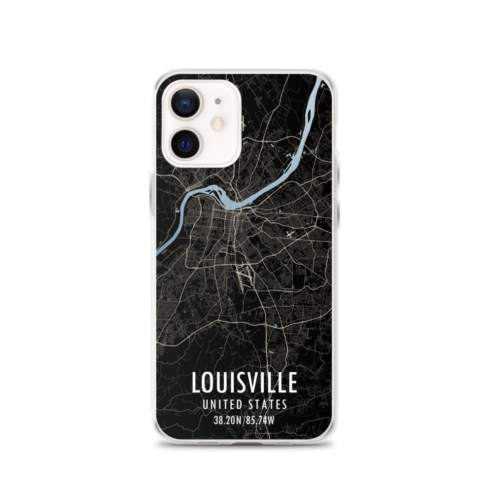 Louisville Kentucky City Map iPhone Case iPhone 13 iPhone 