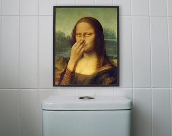 Grappig badkamerbord | Grappige badkamer kunst aan de muur | Grappige toiletborden | Grappige