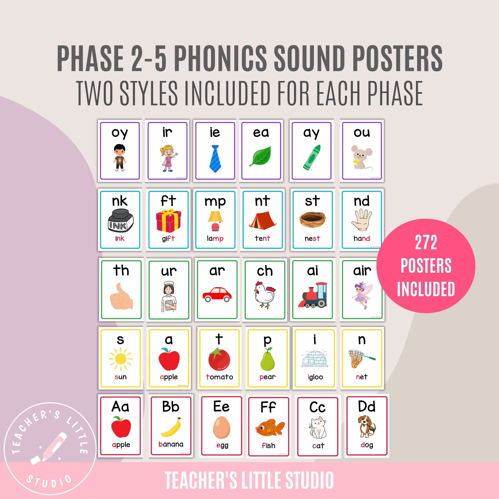 Phonics Posters | Phase 2, 3, 4, 5 Phonics Cards | Alphabet Posters ...