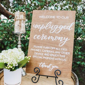 Unplugged Ceremony Sign | Wedding Decor | Wedding Unplugged Ceremony Sign | Wedding Sign