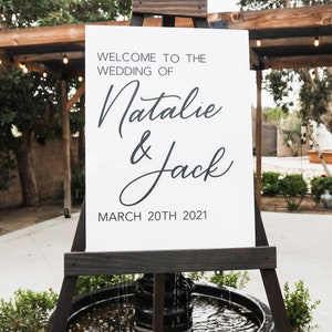 Acrylic Welcome Sign | Wedding Welcome Sign | Wedding Decor