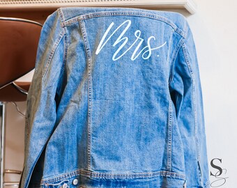Custom Denim Jacket | Custom Wedding Jacket | Wedding Jean Jacket | Custom Jean Jacket