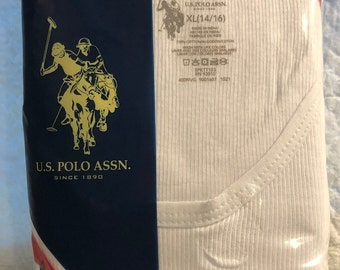 New U.S. Polo Assn. Boy's Cotton Ribbed A Shirts pack of 5 