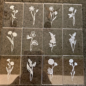 Custom polymer clay debossing stamps