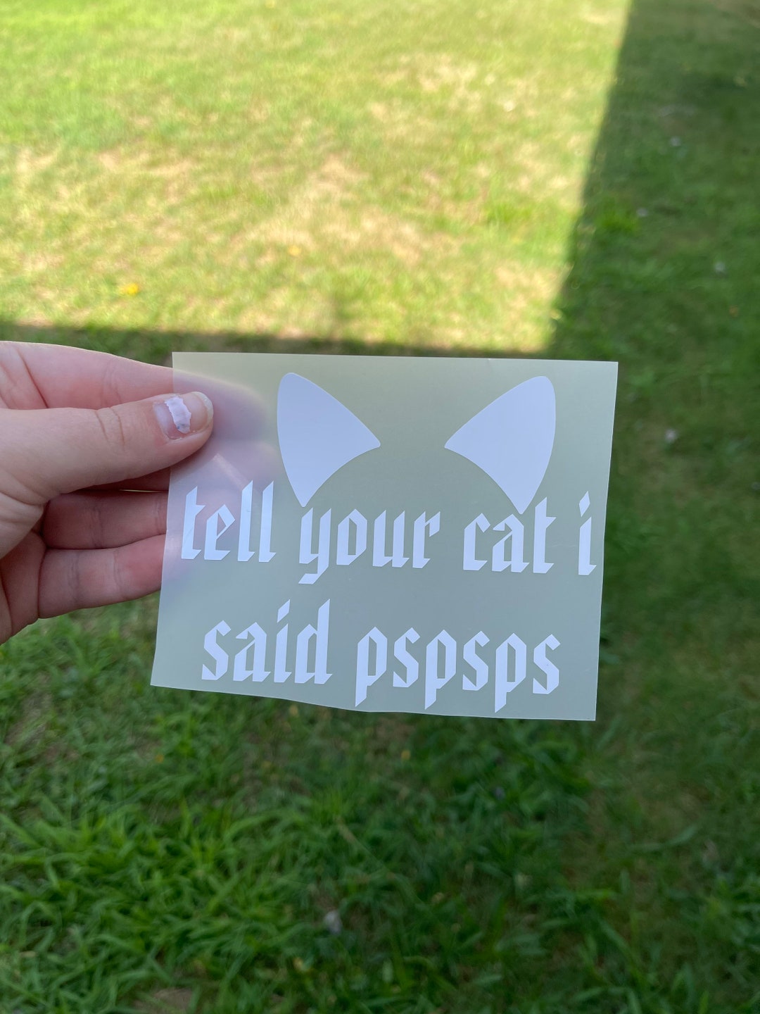 Tell Your Cat I Said Pspsps Bumper Sticker | Cat Lover Sticker | Cat ...