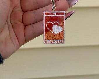 Tarot card Keychains | The Lovers keychain | witchy keychain | tarot keychain | gift for your lover