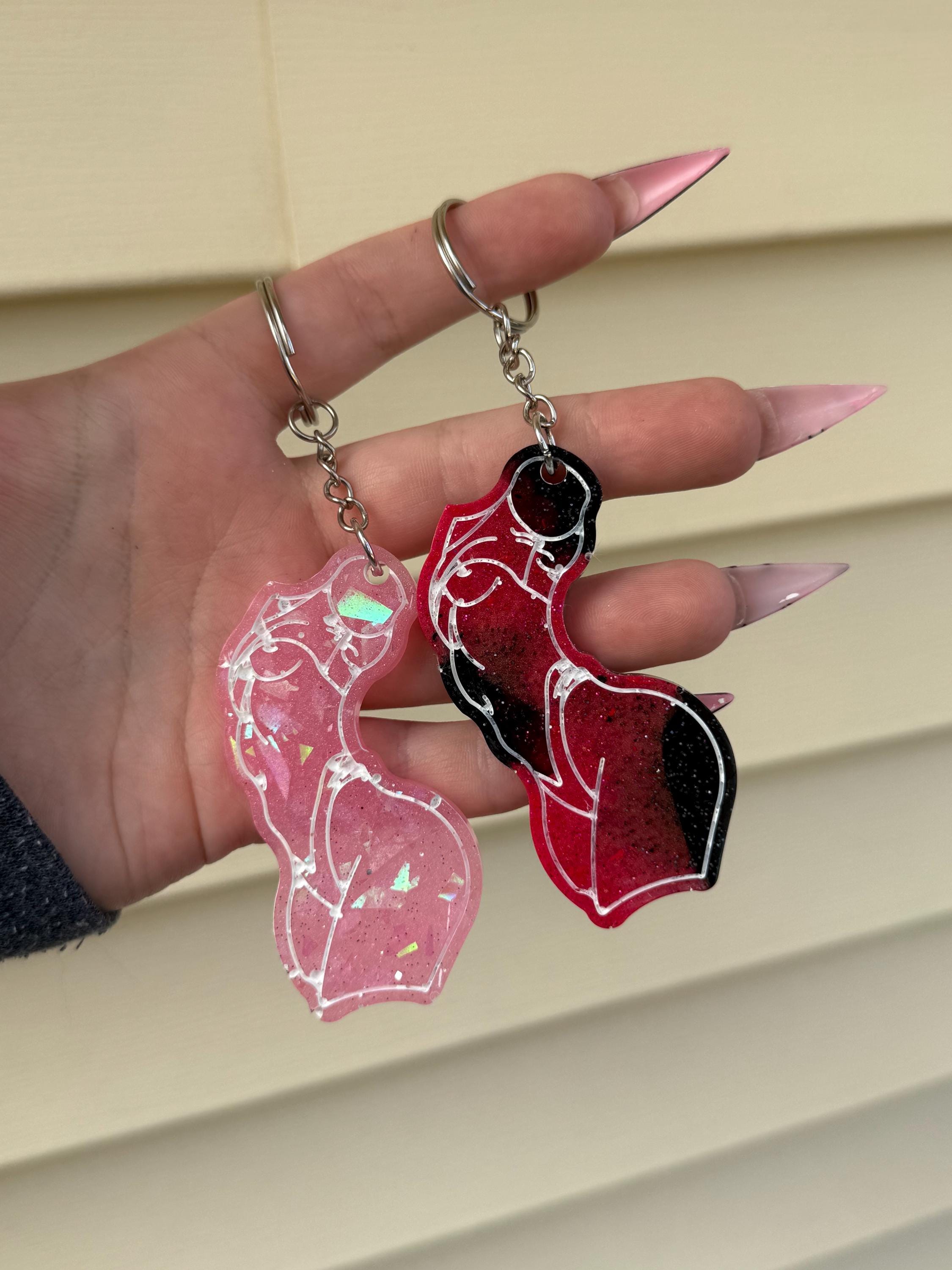 Posotive Keychains Body Positive Keychains | Witchy Keychains | Pink Keychains - Etsy