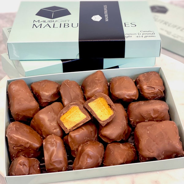 Caramelo de chocolate con leche y panal: Caramelo de esponja gourmet (1 libra)