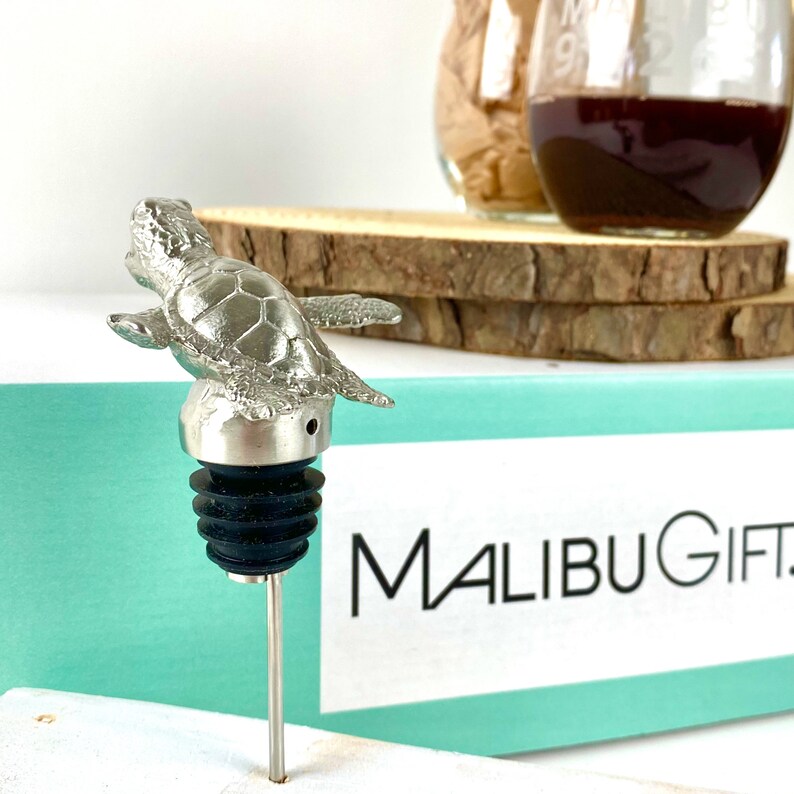 Malibu's Sea Turtle Wine Aerator & Pourer Etsy