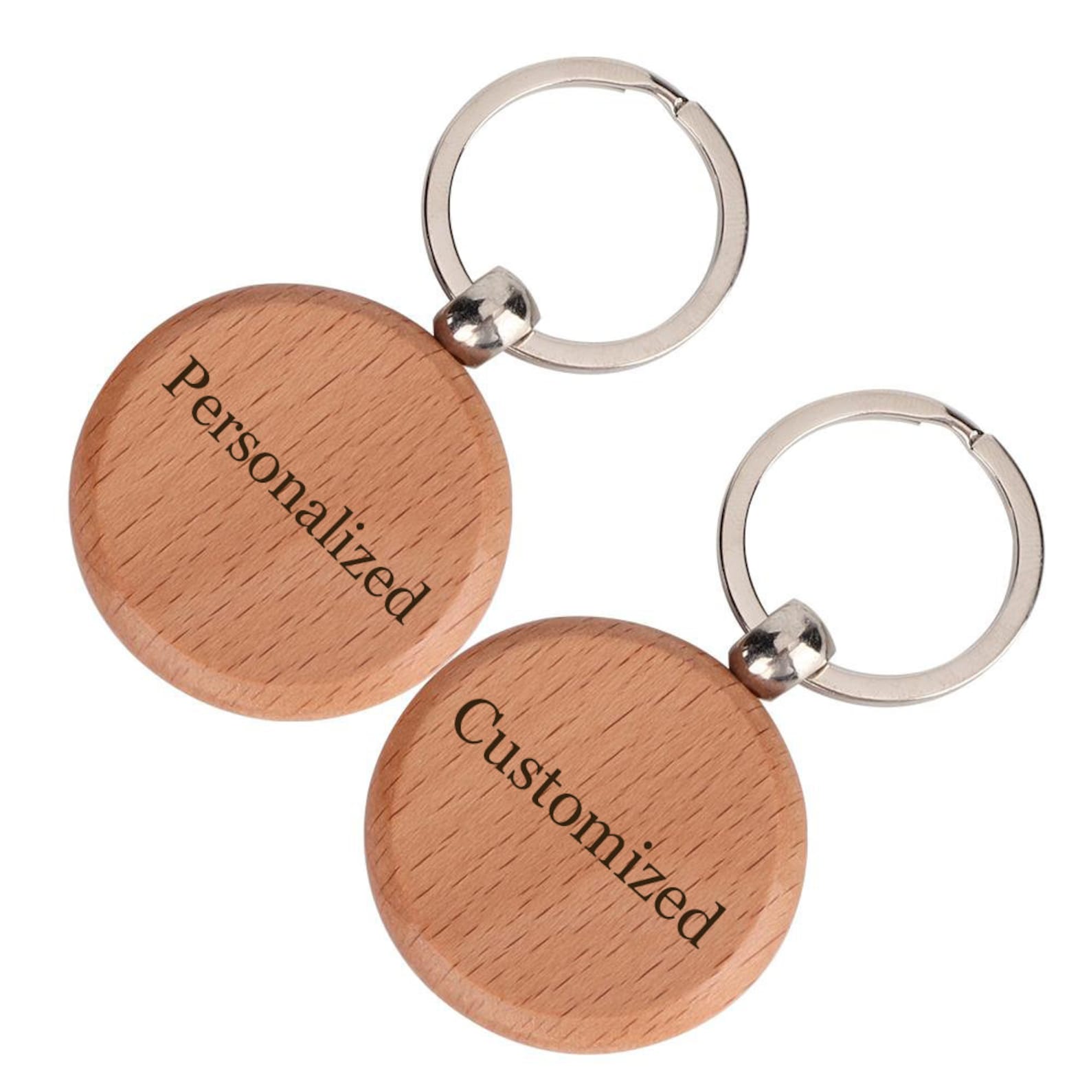 Personalized Wood Keychain Custom keyrings Couple keychain | Etsy