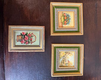 Mini Oil Paintings - Set of 3