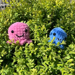 Crochet Octopus, Crochet Squishy Octopus, Stress Plush