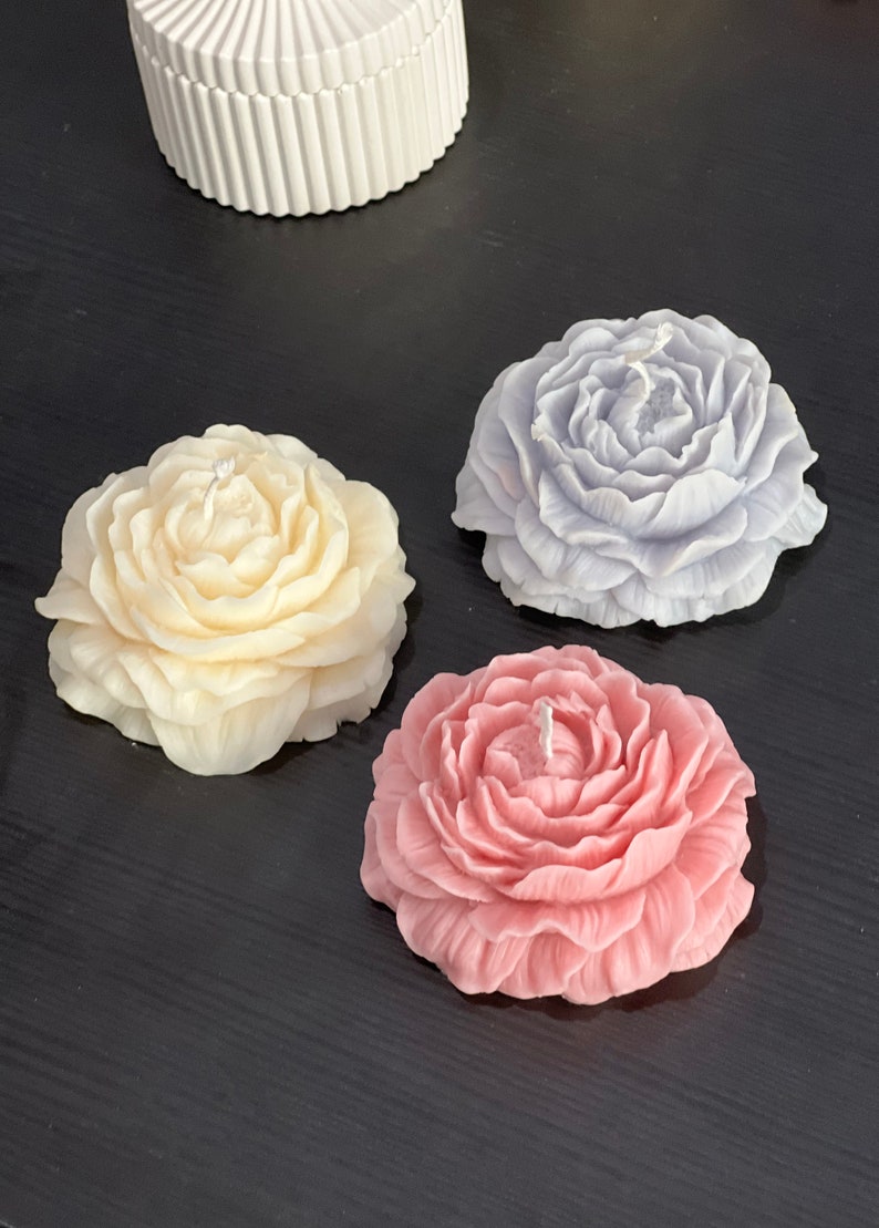 Peony flower candles, Large Flower Candles, Spring, Wedding, Handmade Candles, Art Candle, Style Candle, Home Decor, Warming Gift, Souvenirs image 10