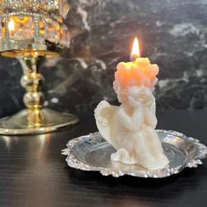 Little Angel Candle, Cupid Candle, Angel Wings, Nordic Style, Cupid of Love, Cute Angel, baby shower, Art Candle, Home Decor, Warming Gift