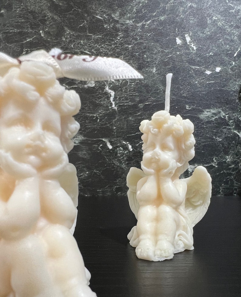 Little Angel Candle Cupid Candle Angel Wings Nordic Style Etsy