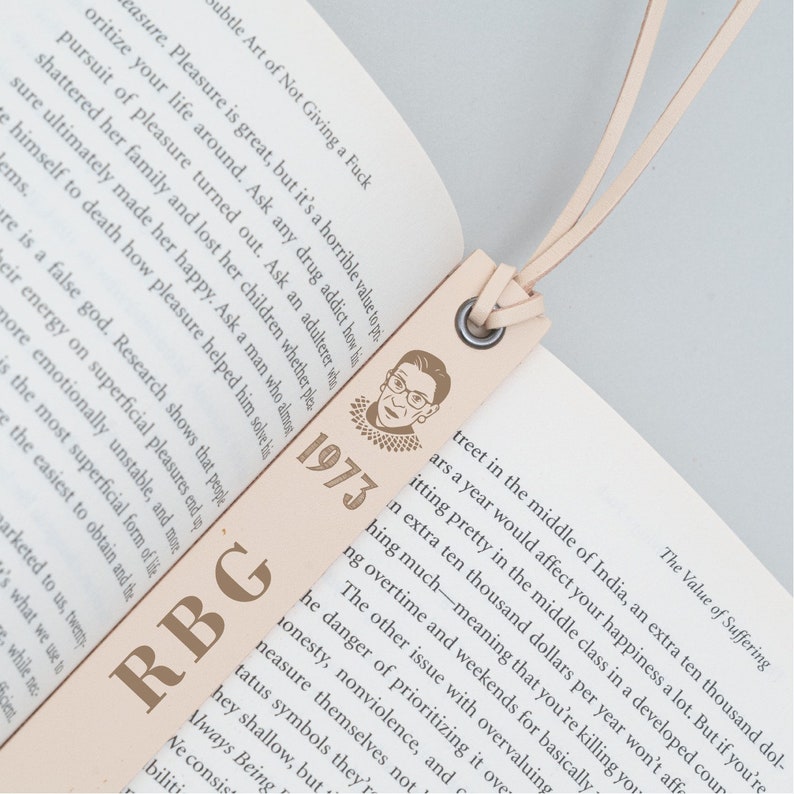 Personalized Custom Leather Bookmark, Leather Bookmark, father's day gift meaningful,Personalized birthday Gift,Minimalist gift,gift for Dad image 3