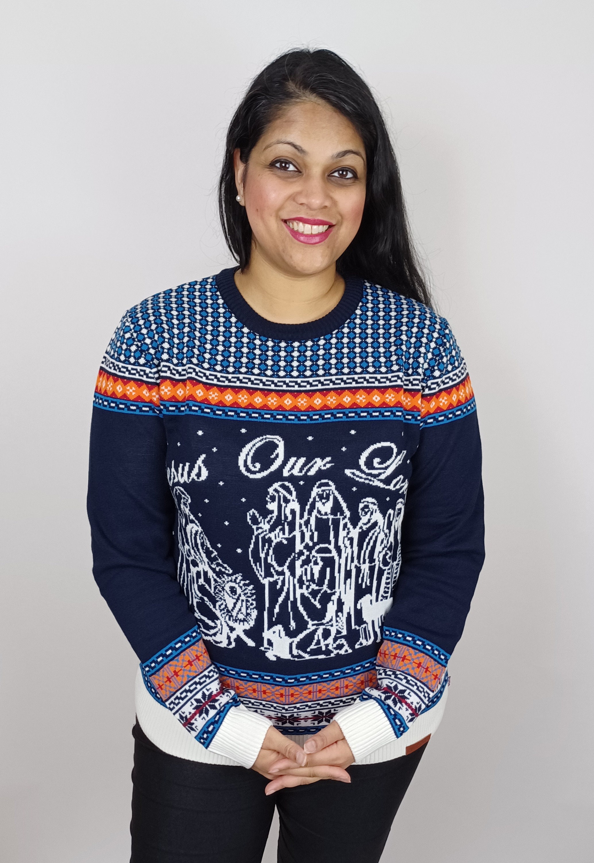 Jesus Our Lord Knitted Women's Christian Jumpers Sweaters in Premium