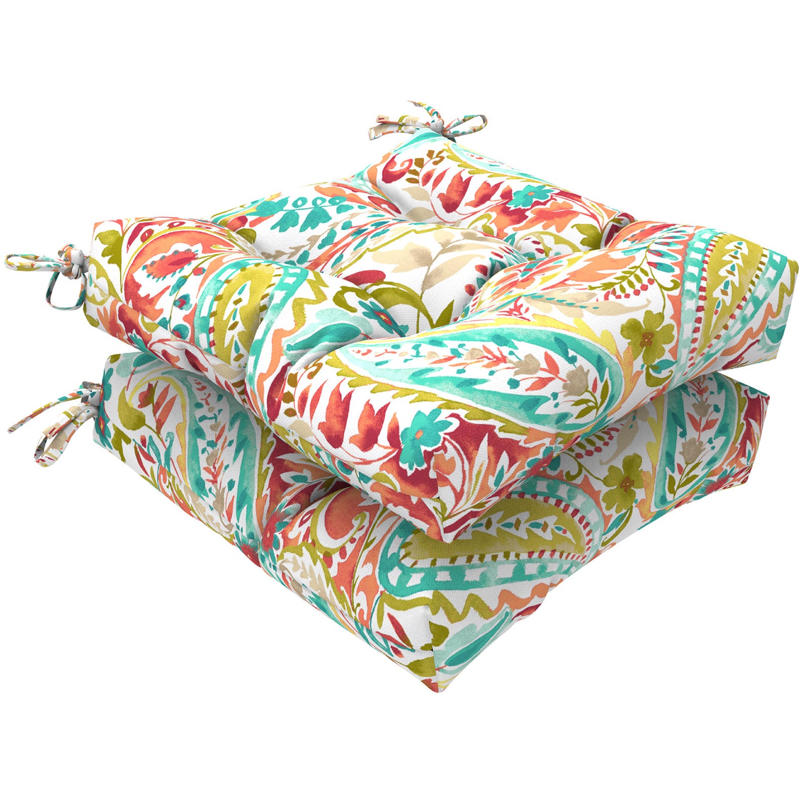 Wicker Seat Cushion Decorative Square Tufted Chair Pads for | Etsy