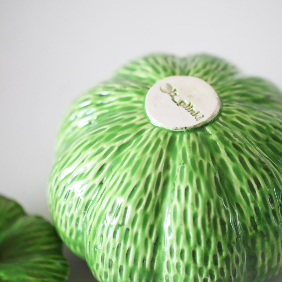 Grüner Keramik Kürbis mit Tastrelief Geschenk: Keramikstern | Etsy