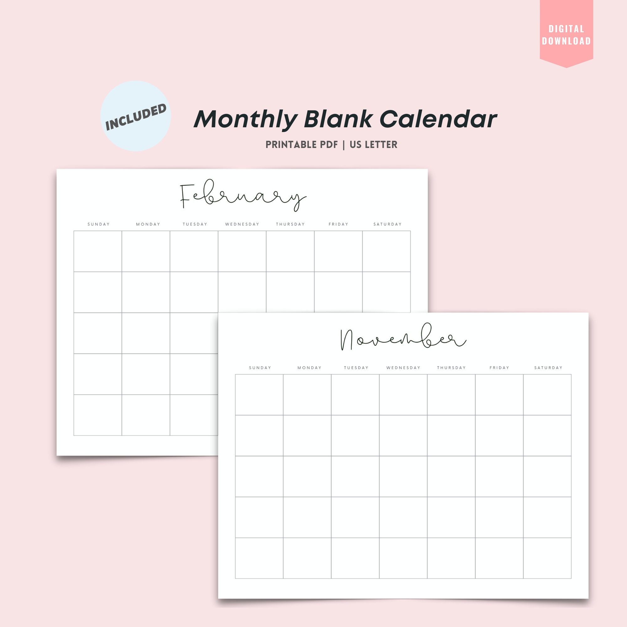 Blank 2022 Calendar Pdf Blank 2022 Calendar Pdf