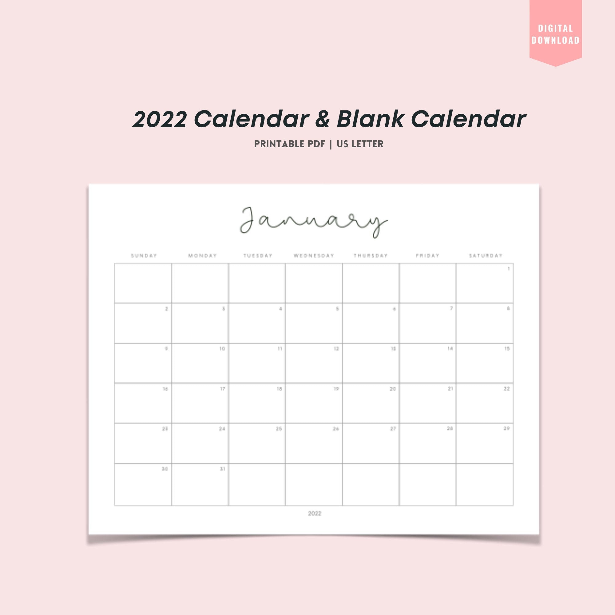 Printable Mini Calendar 2022 Nibhtplanning