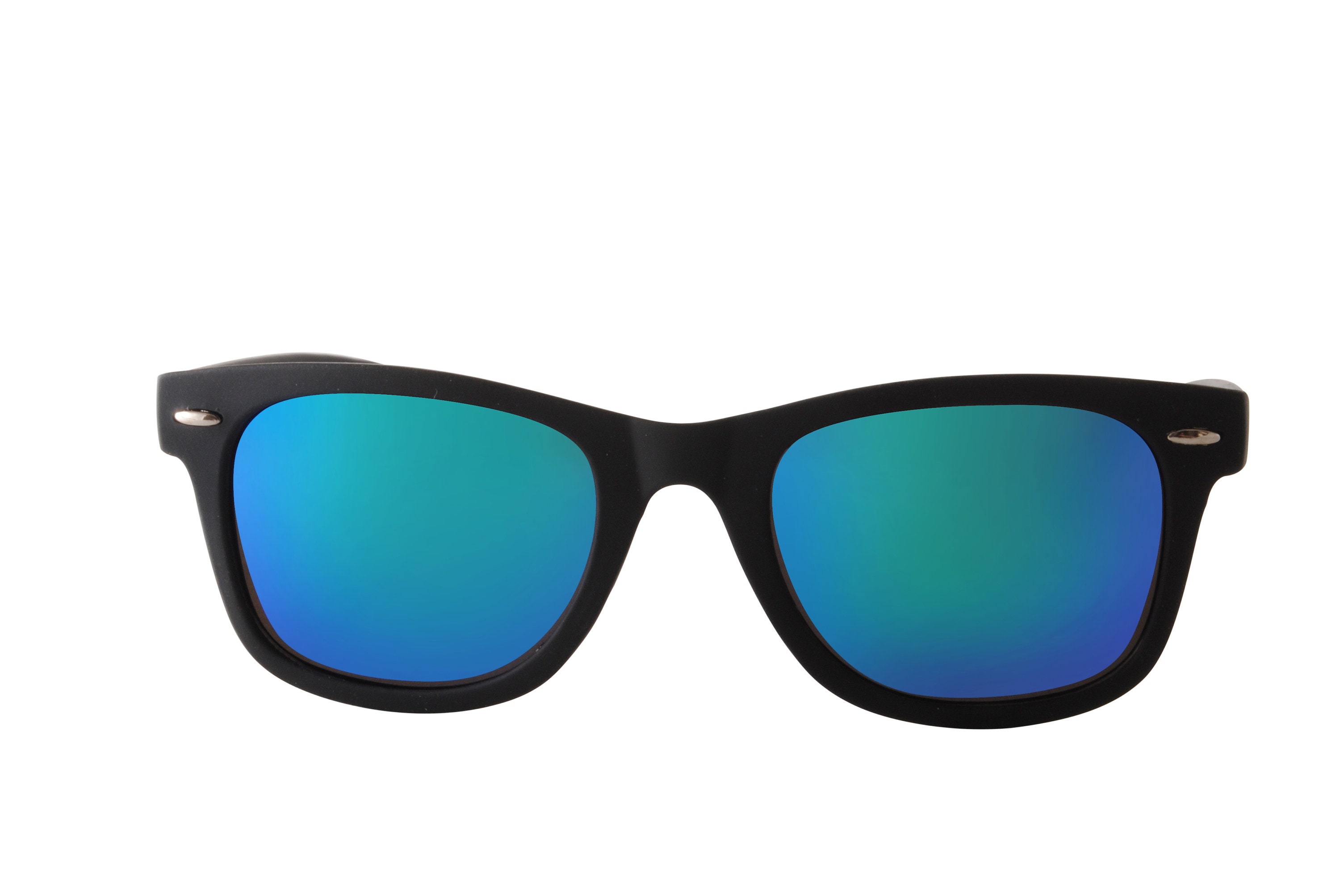 Matt Black Polarised Mirrored Trendy Wayfare Sunglasses Cheap UV400 