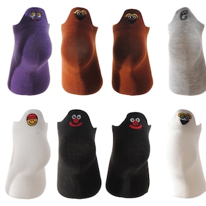 Novelty Fun Funky Sneaker Trainer Invisible No Show Socks Ankle Socks Silly Faces