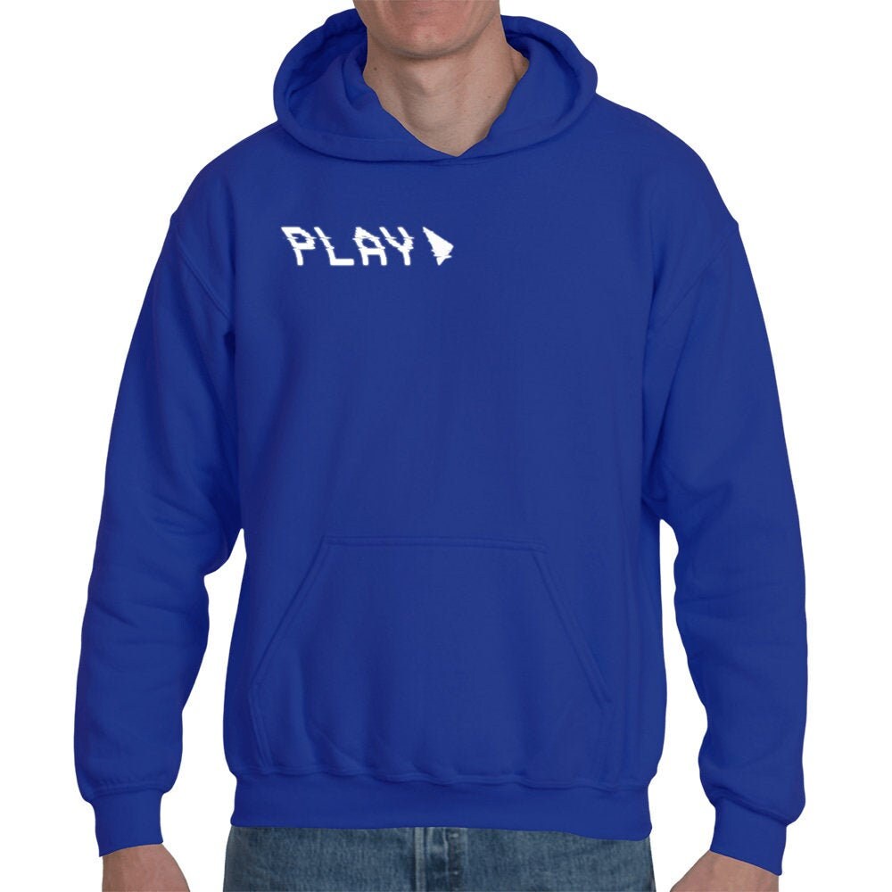 Blue VHS Hoodie - Etsy