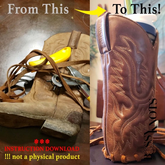 Cowboy Boot Cup Holder PDF DOWNLOAD INSTRUCTIONS 