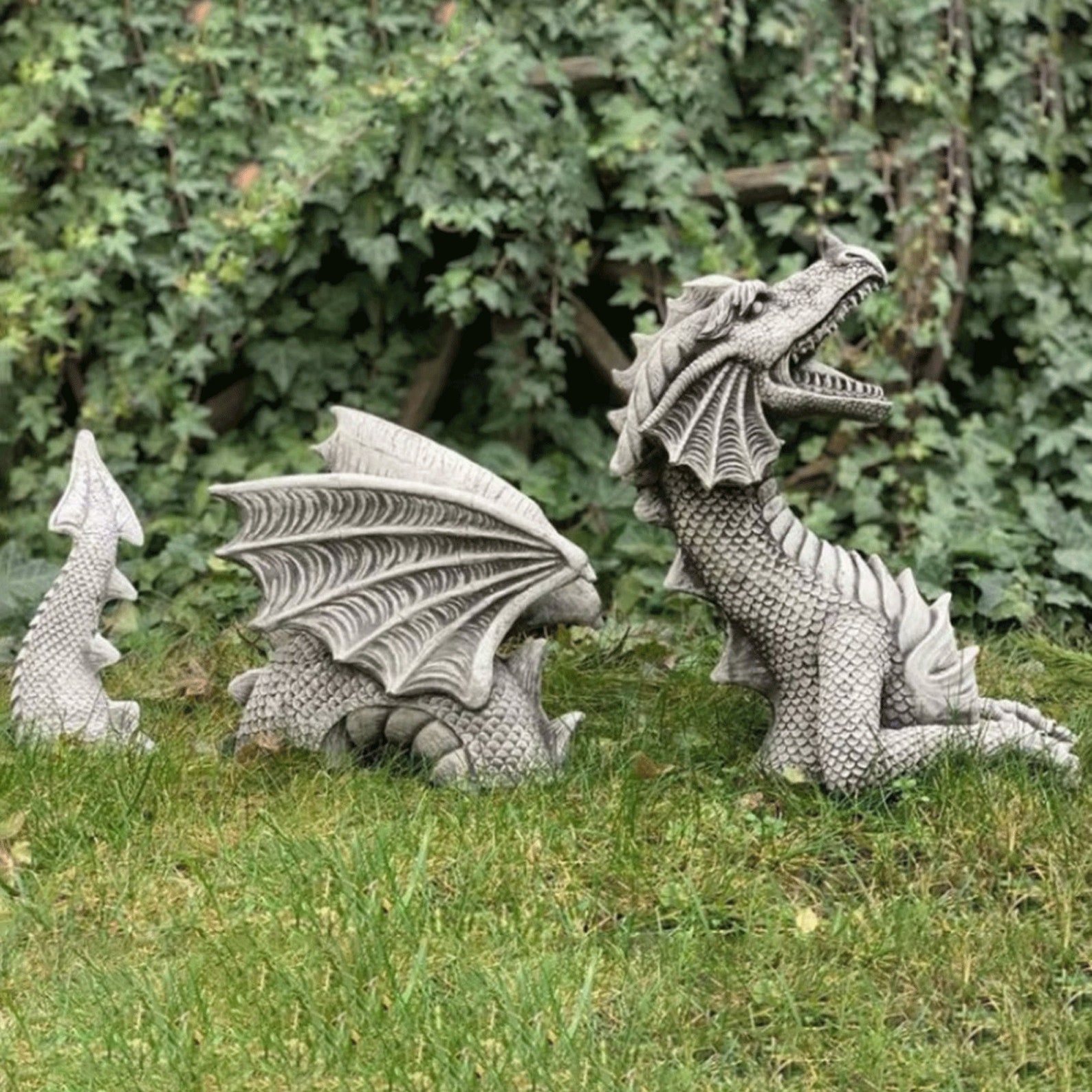 Dragon Garden Decoration Resin Dragon Statue Decorations Resin Etsy