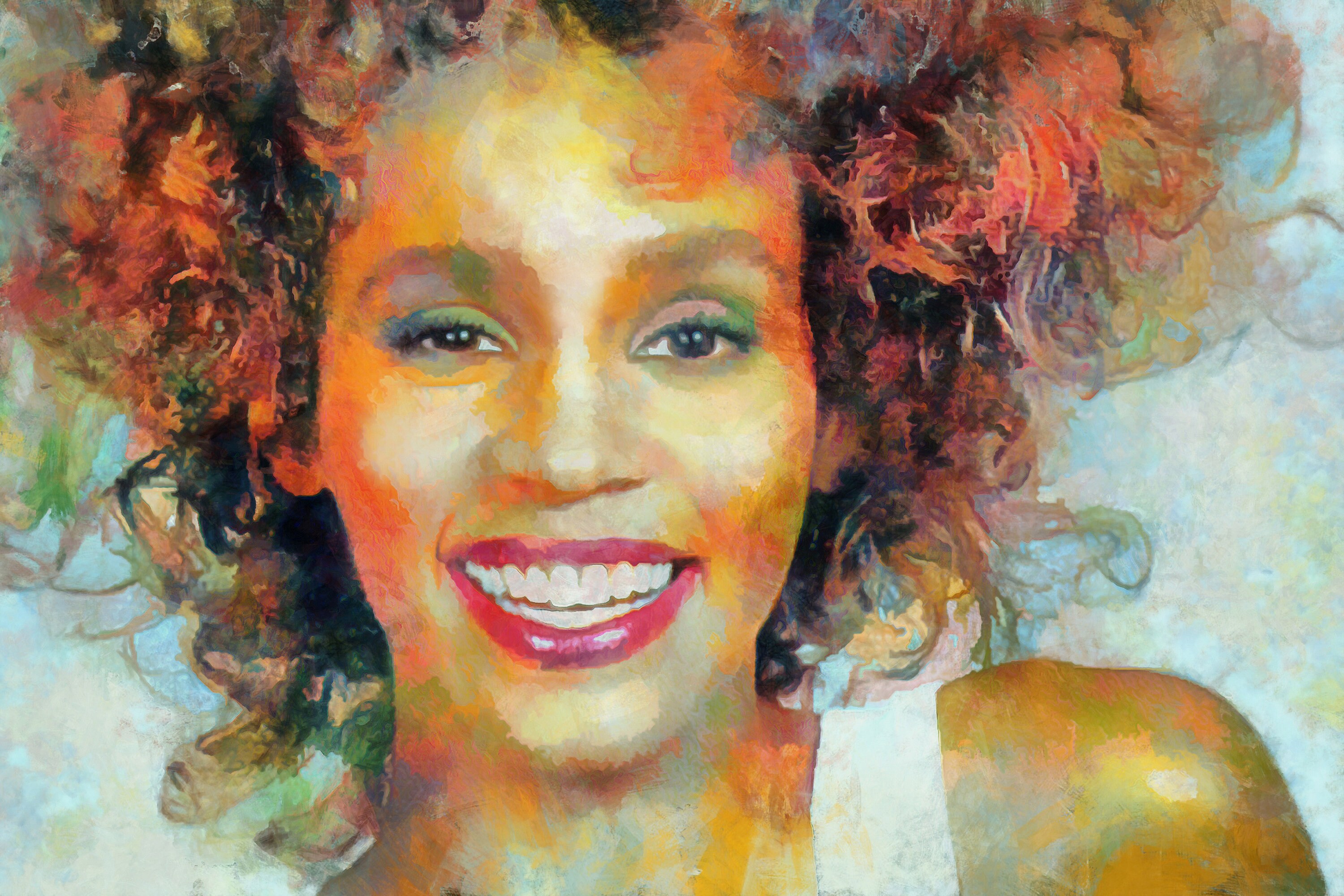 Whitney Houston Tribute Greatest Love Of All Art Etsy