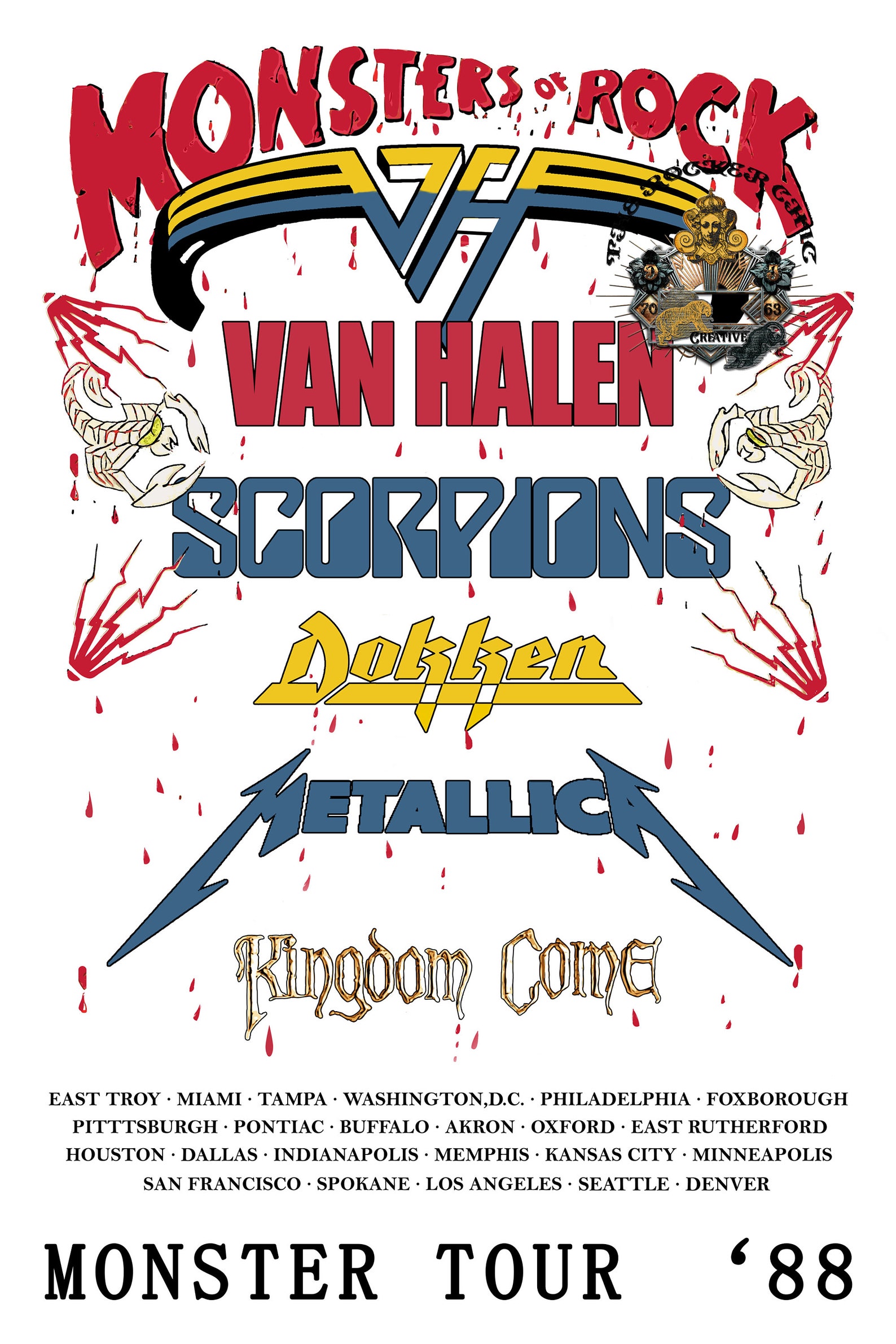 van halen monsters of rock tour 1988