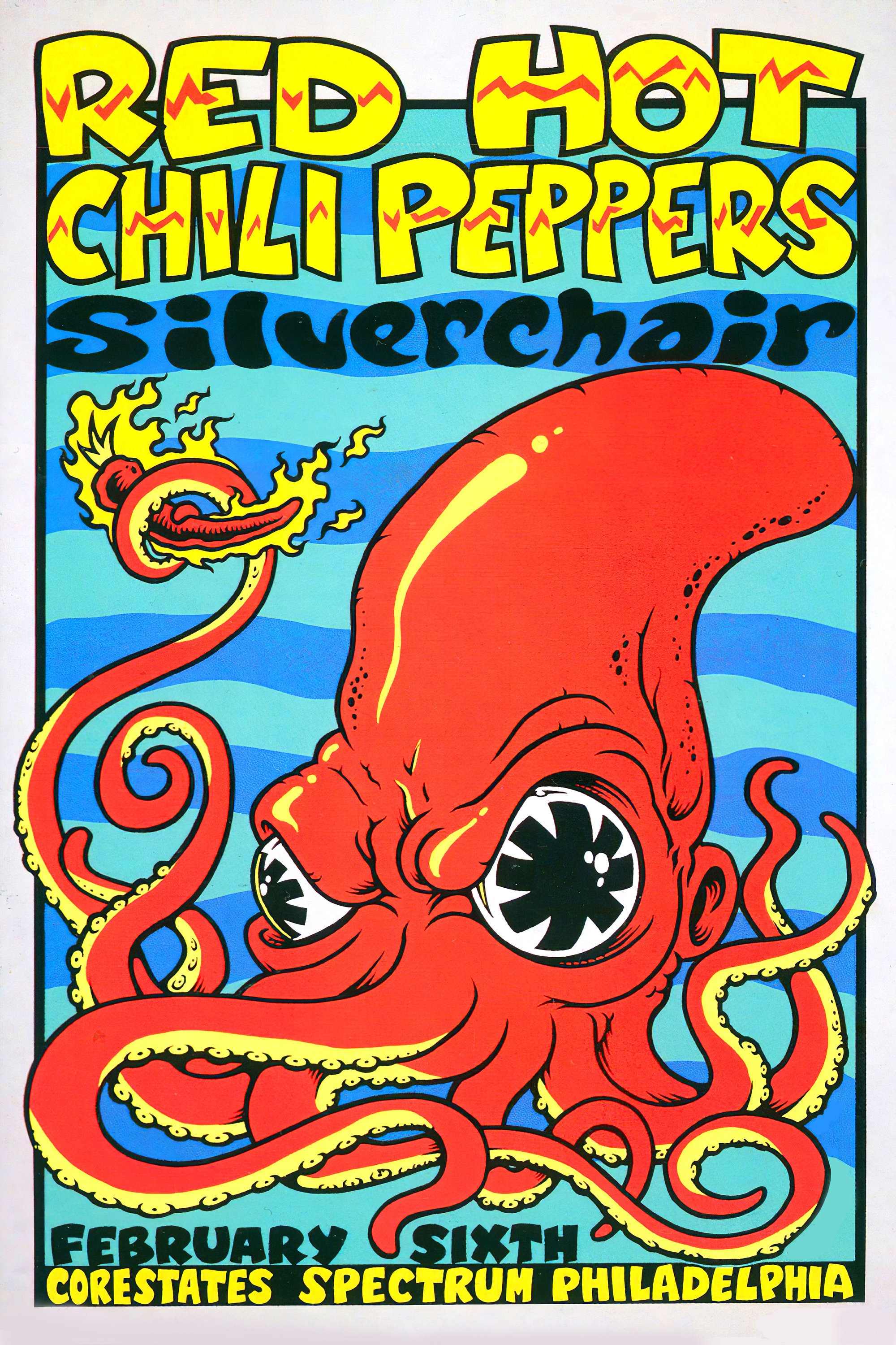 Red Hot Chili Peppers Philadelphia Concert Poster Etsy