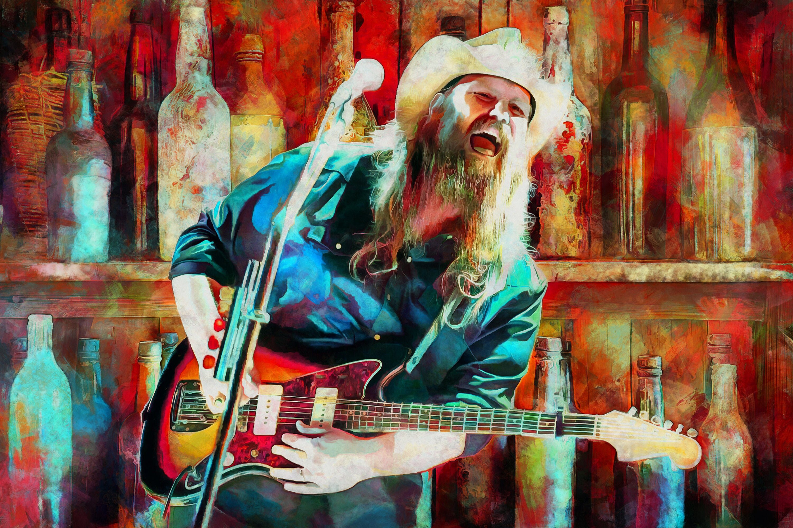 Chris Stapleton Art Tennessee Whiskey Free US | Etsy