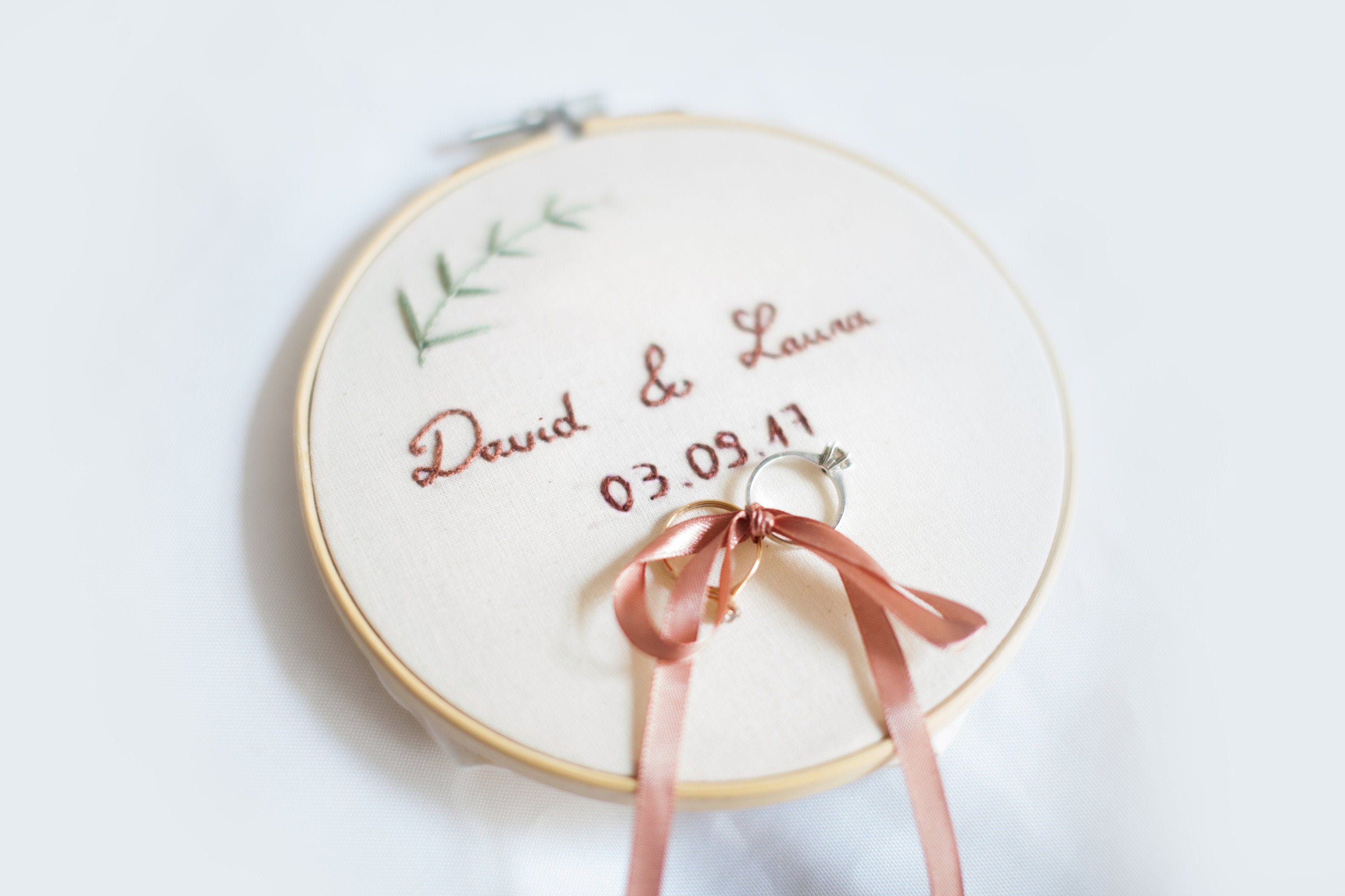 Ring embroidery Customizable wedding Etsy