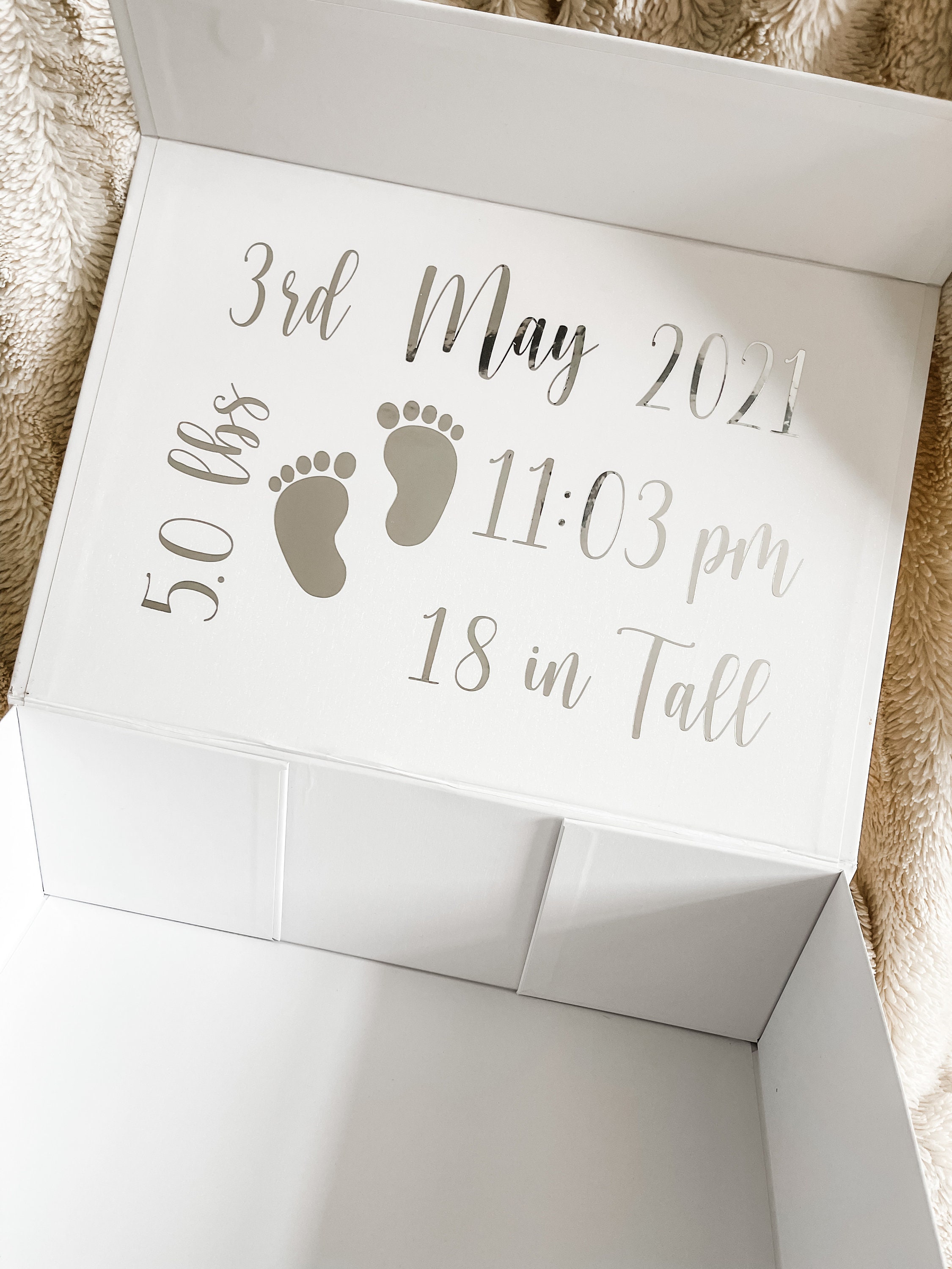 Personalized baby box acrylic customized bridal boxes Etsy