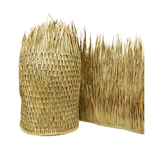 36" X 8 FT Mexican Thatch Tiki Palm Grass Mat Thatch Roll Best On The Market, Woven Grass Mat, Tiki Bar Grass Panel