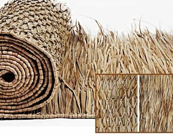 36" X 40 FT Mexican Thatch Tiki Palm Grass Mat Thatch Roll Best On The Market