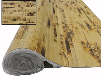 One- 4' x 8' Bamboo Wall Paneling Yellow TORTOISE Color Wainscoting Wainscot