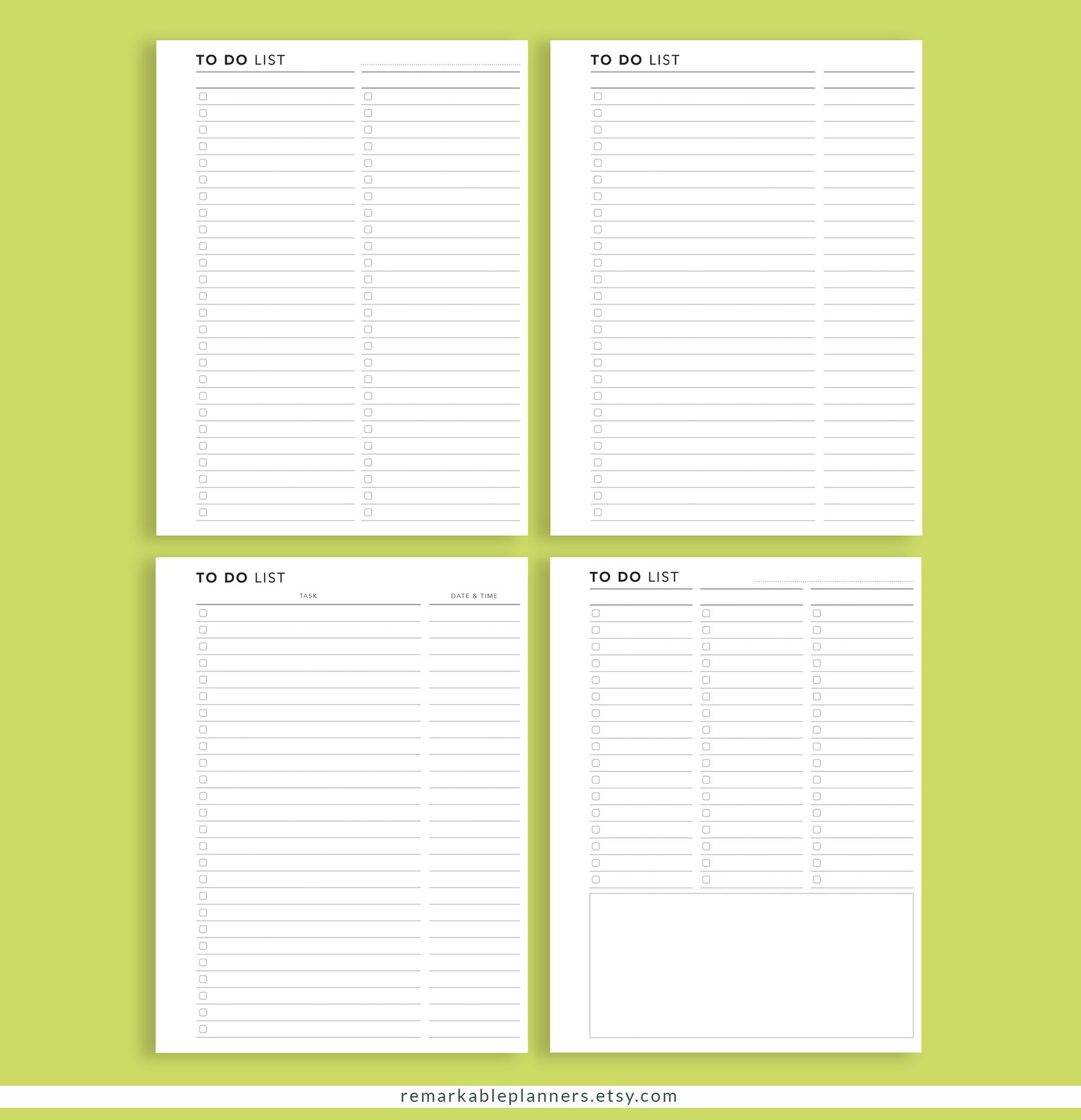 Remarkable 2 to Do List Task List Digital Planner Task Etsy Canada